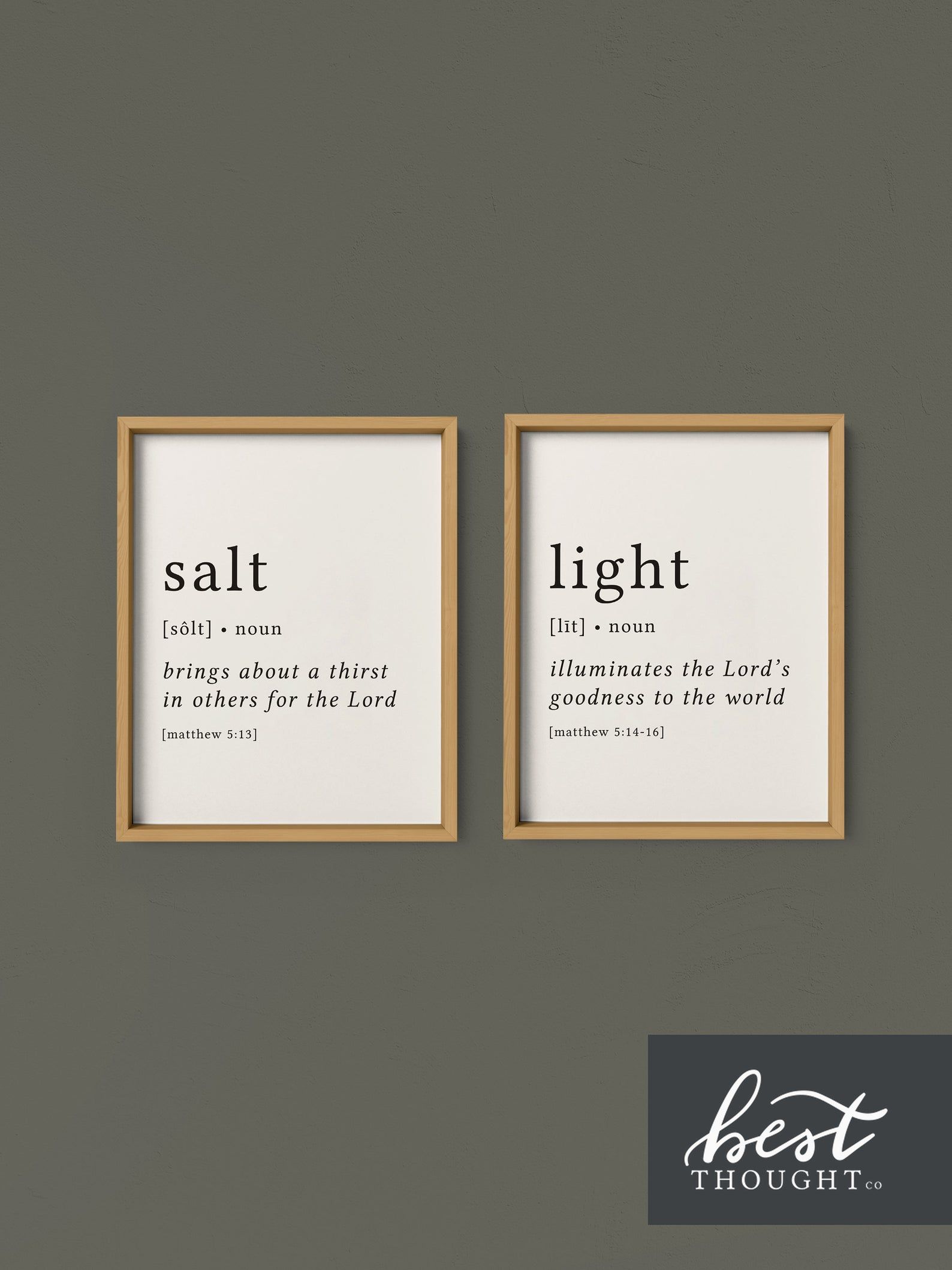 Salt and Light Definition Print / Salt and Light Print / Bible Verse Print / Matthew 5:13 / Bible Verse Art / Scripture Wall Art / Christian – Etsy