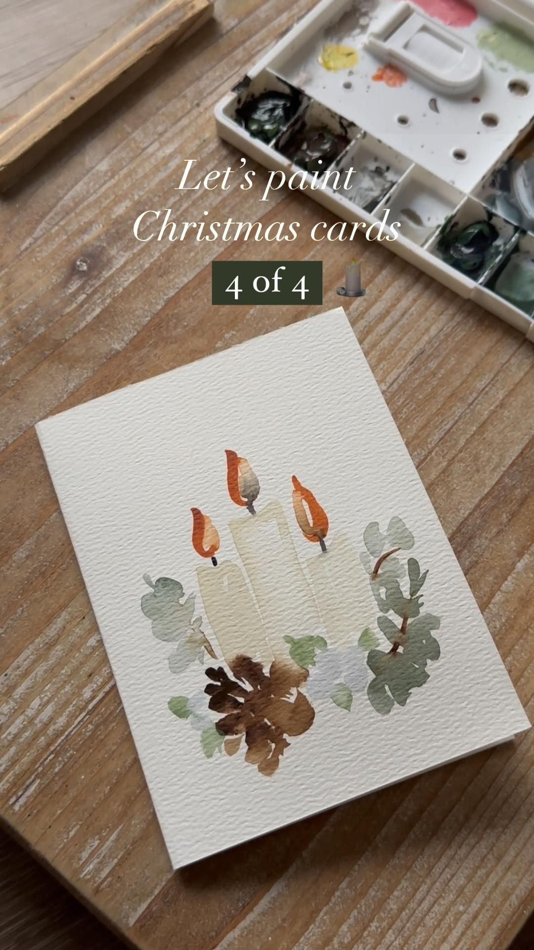 Let’s paint Christmas cards🕯️4 of 4