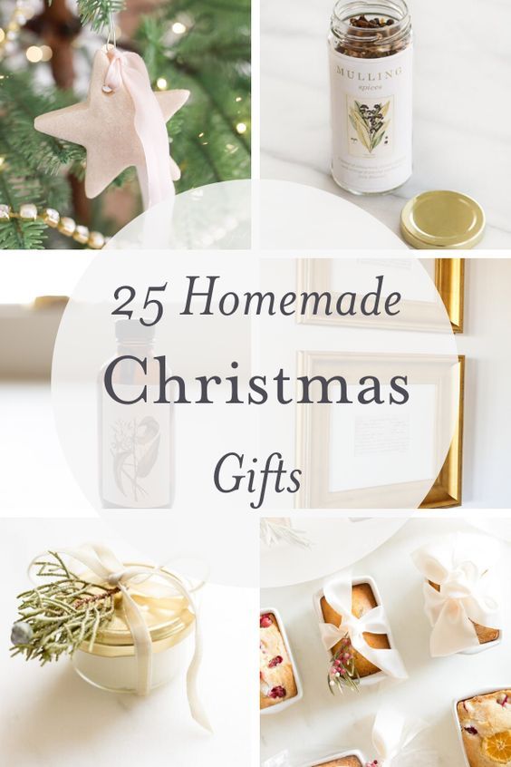 25 Easy and Beautiful Homemade Christmas Gifts Christmas craft ideas #christmasc