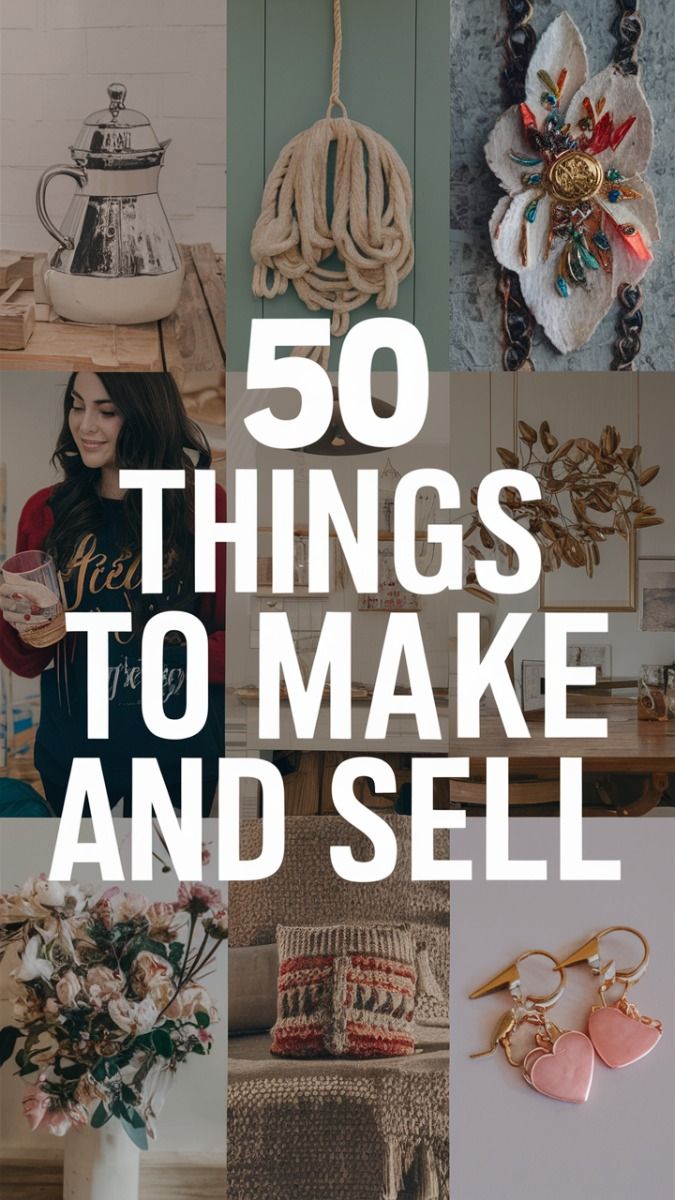 From Hobby to Hustle: 50 Profitable Crafts to Create & Sell 🚀🎨🤑”