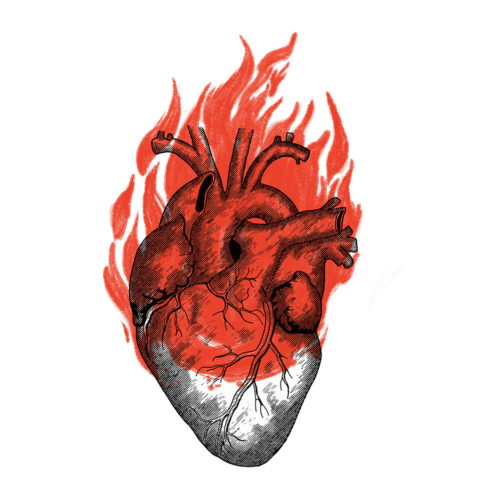 Heart On Fire PNG Images (Transparent HD Photo Clipart)