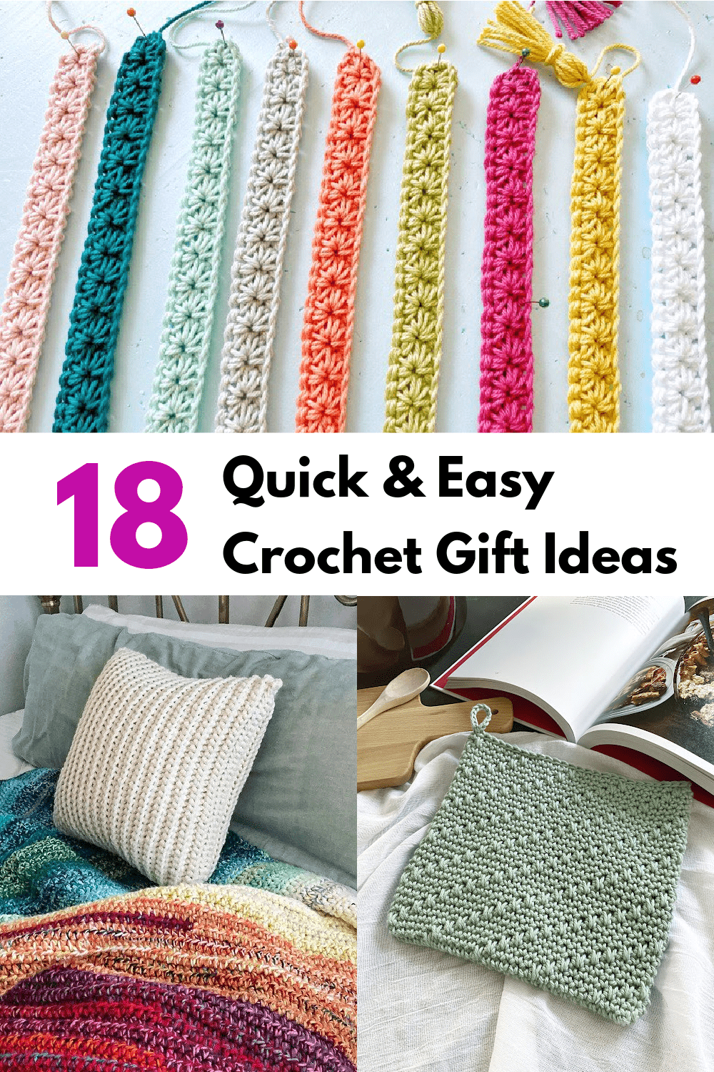 18 Quick and Easy Last Minute Crochet Gift Ideas