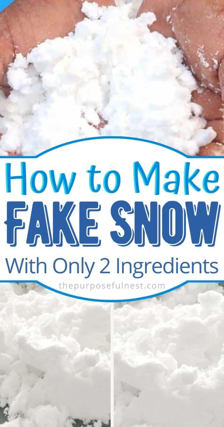 Make Pretend Snow for Sensory Play