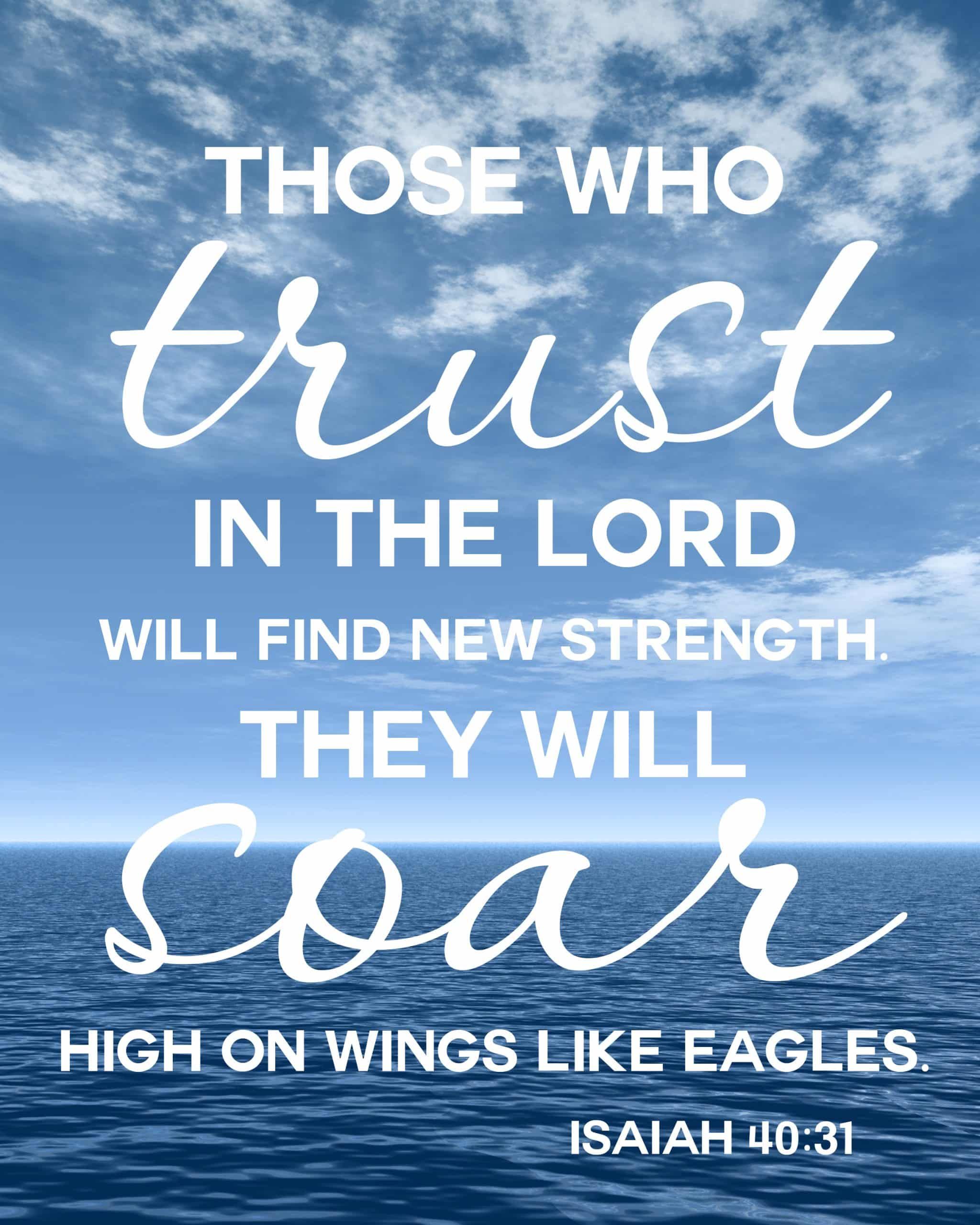 Trust In the Lord Hi-Res Image 14×11