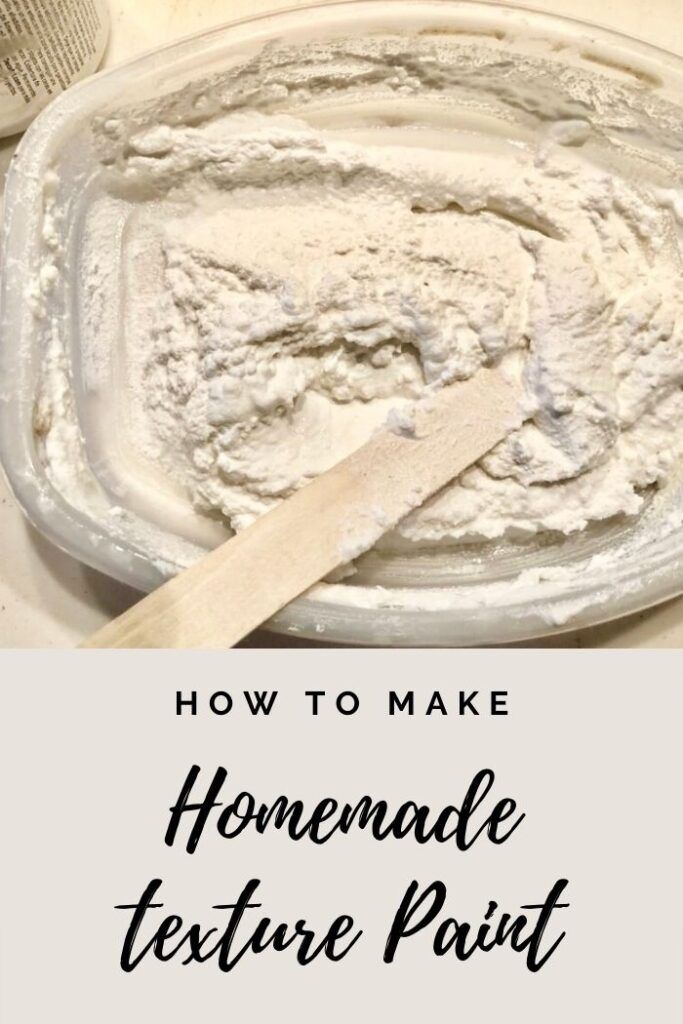 How to Make Homemade Texture Paint
