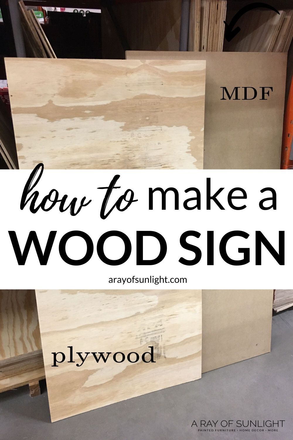 EASY DIY Wood Sign