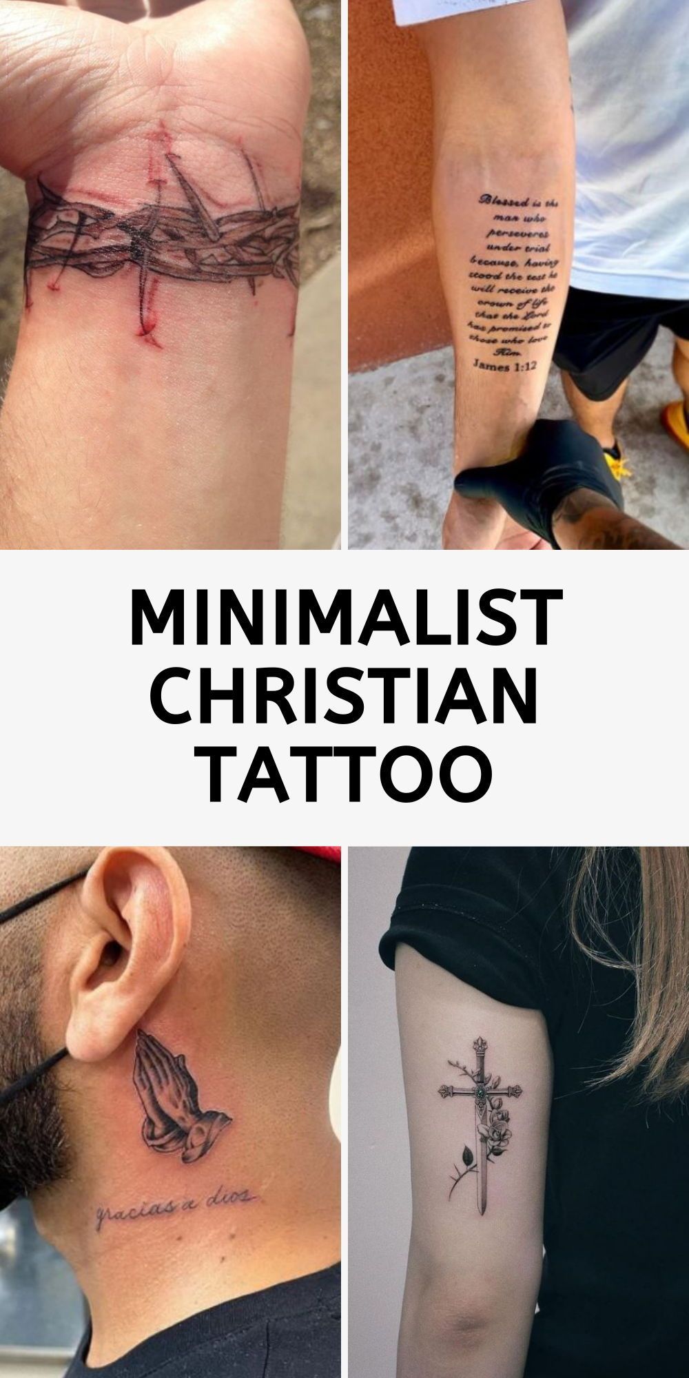 22 Minimalist Christian Tattoo Ideas: Elegant Small Tattoos for Men, Sleeve and Forearm Inspirations