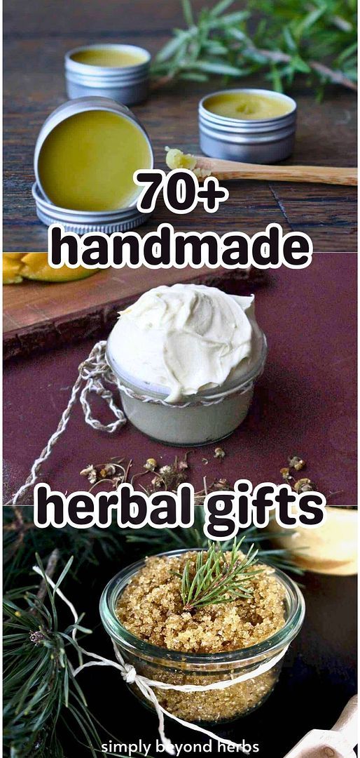70+ Handmade Herbal Gifts: Natural Christmas & DIY Christmas Decor Ideas