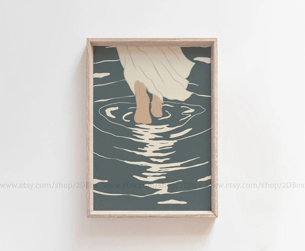 Jesus Walking on Water | Bible Verse Printable Wall Art | Christian Print | Christian Wall Art | Religious Printable Art | Bible Artwork – Etsy