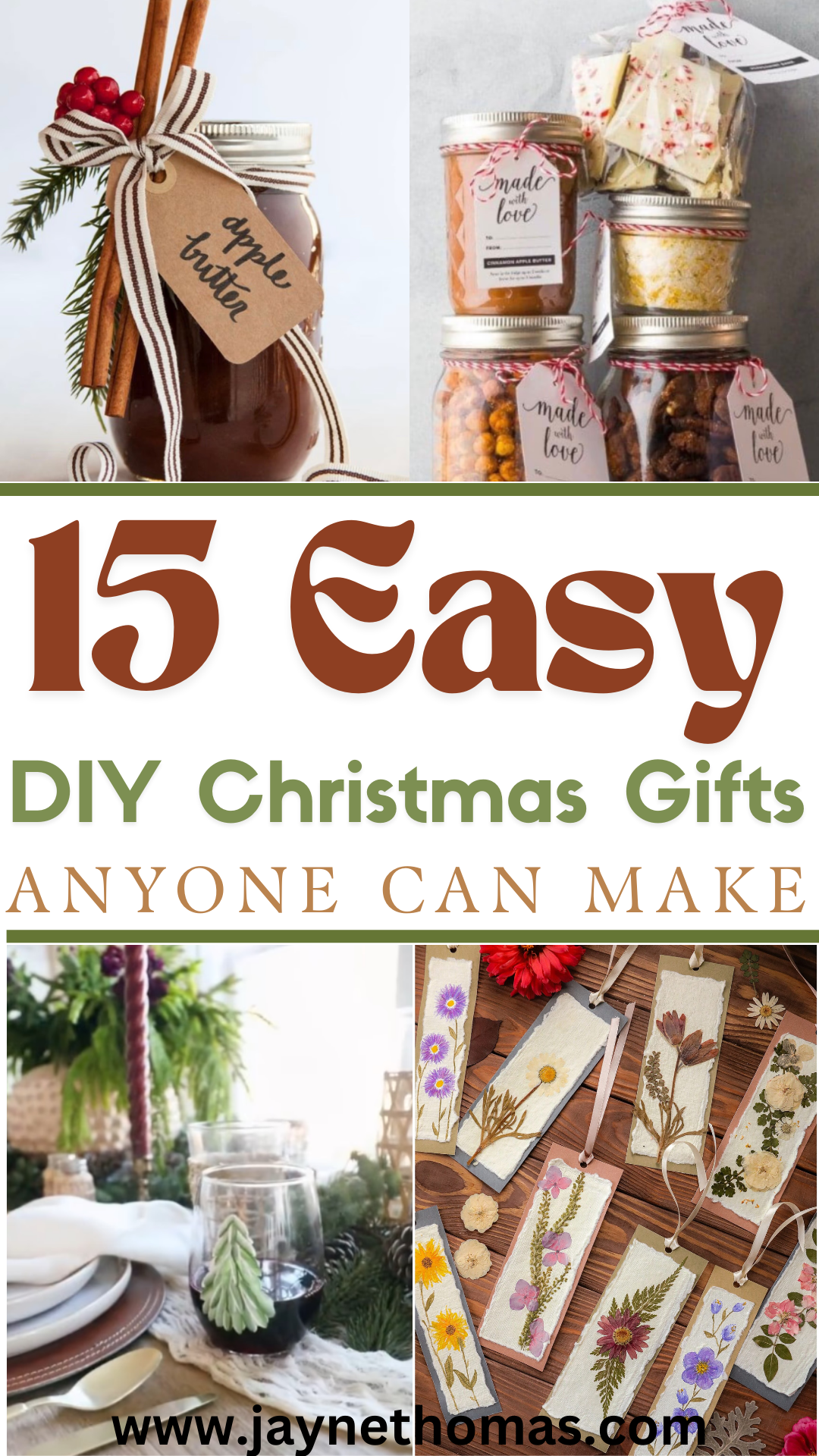 15 Easy DIY Christmas Gifts Anyone Can Make