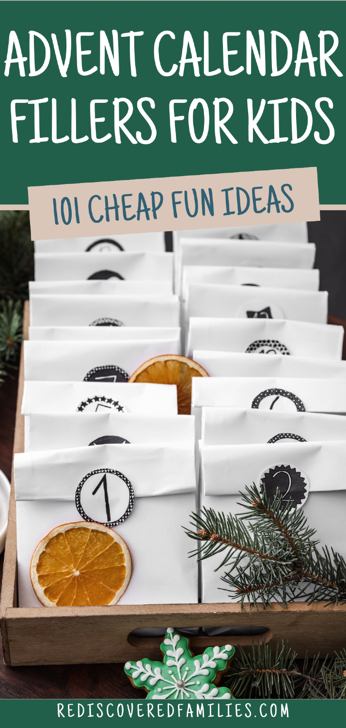 101 Advent Calendar Fillers For Kids: A Fun Advent Family Activity