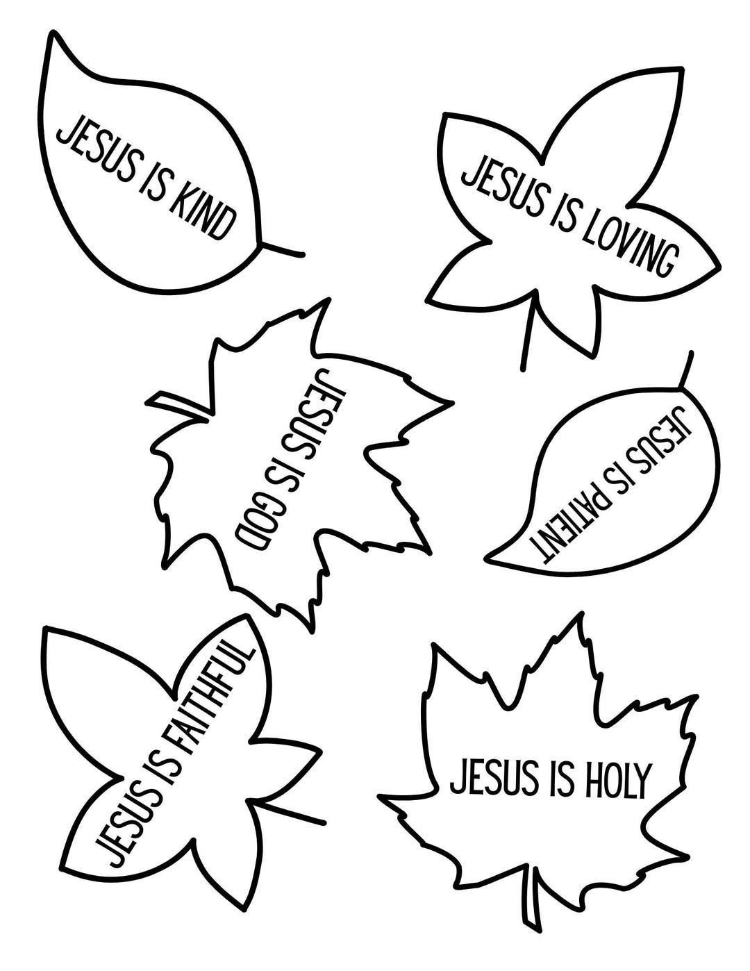 Fall in Love With Jesus Craft – Christian Fall Activity for Kids – Etsy