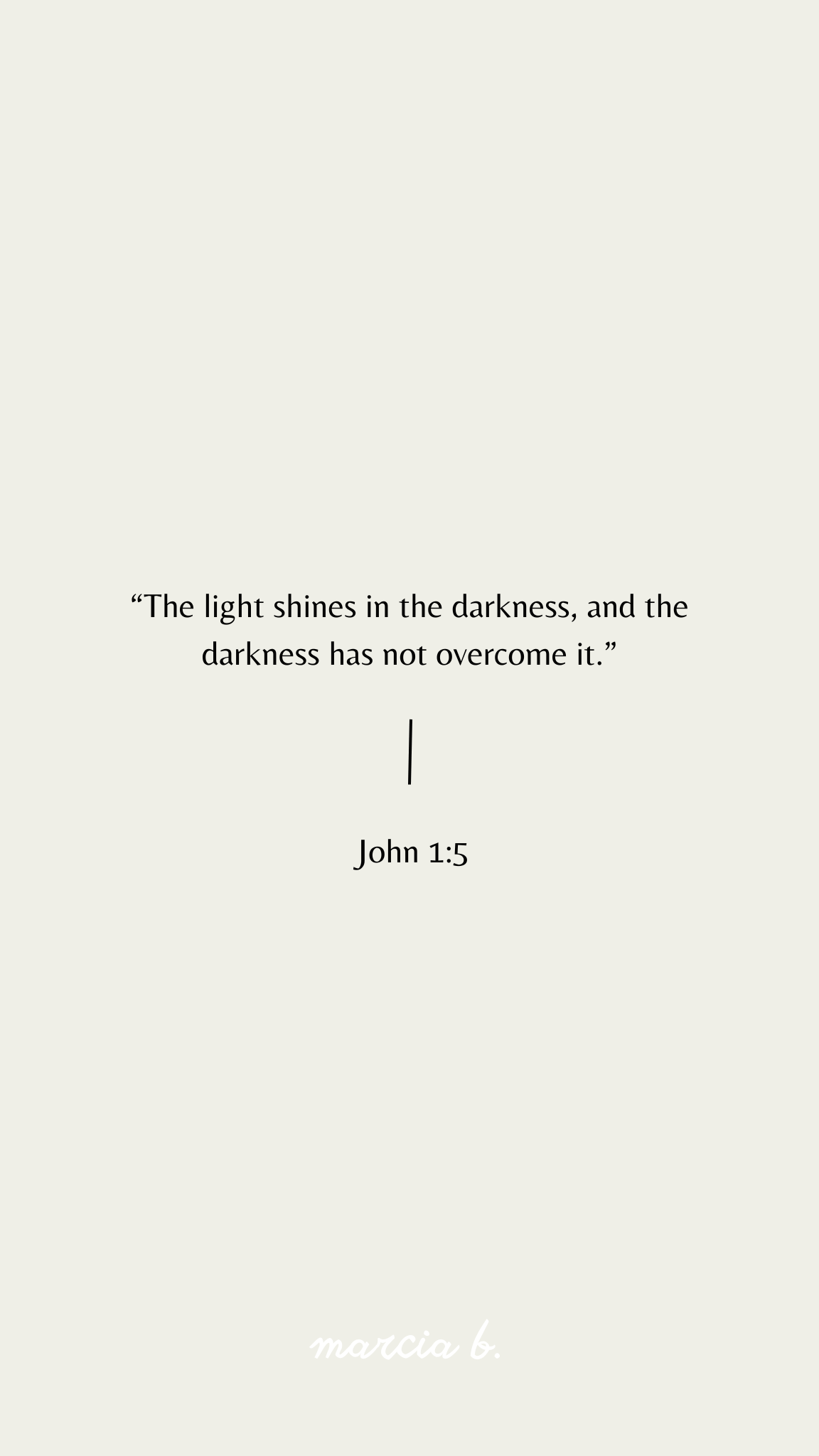 John 1:5 | Verse of the day – Aesthetic wallpaper