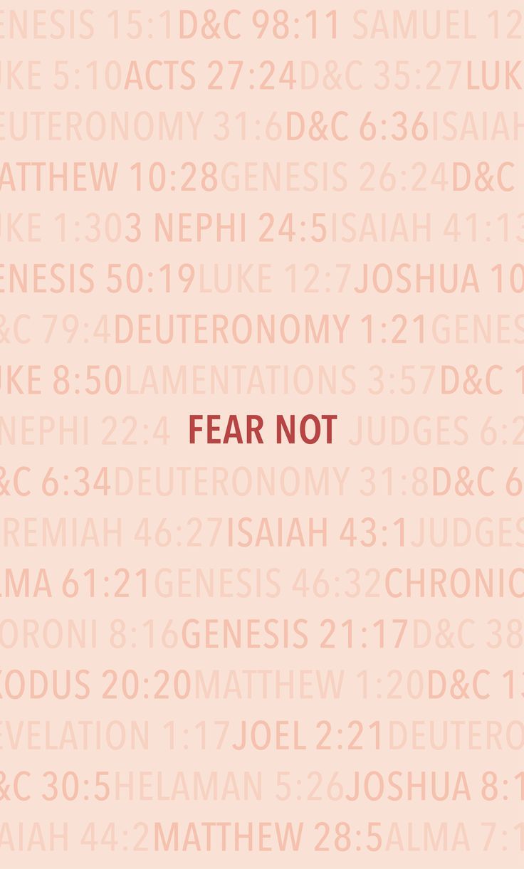 fear not