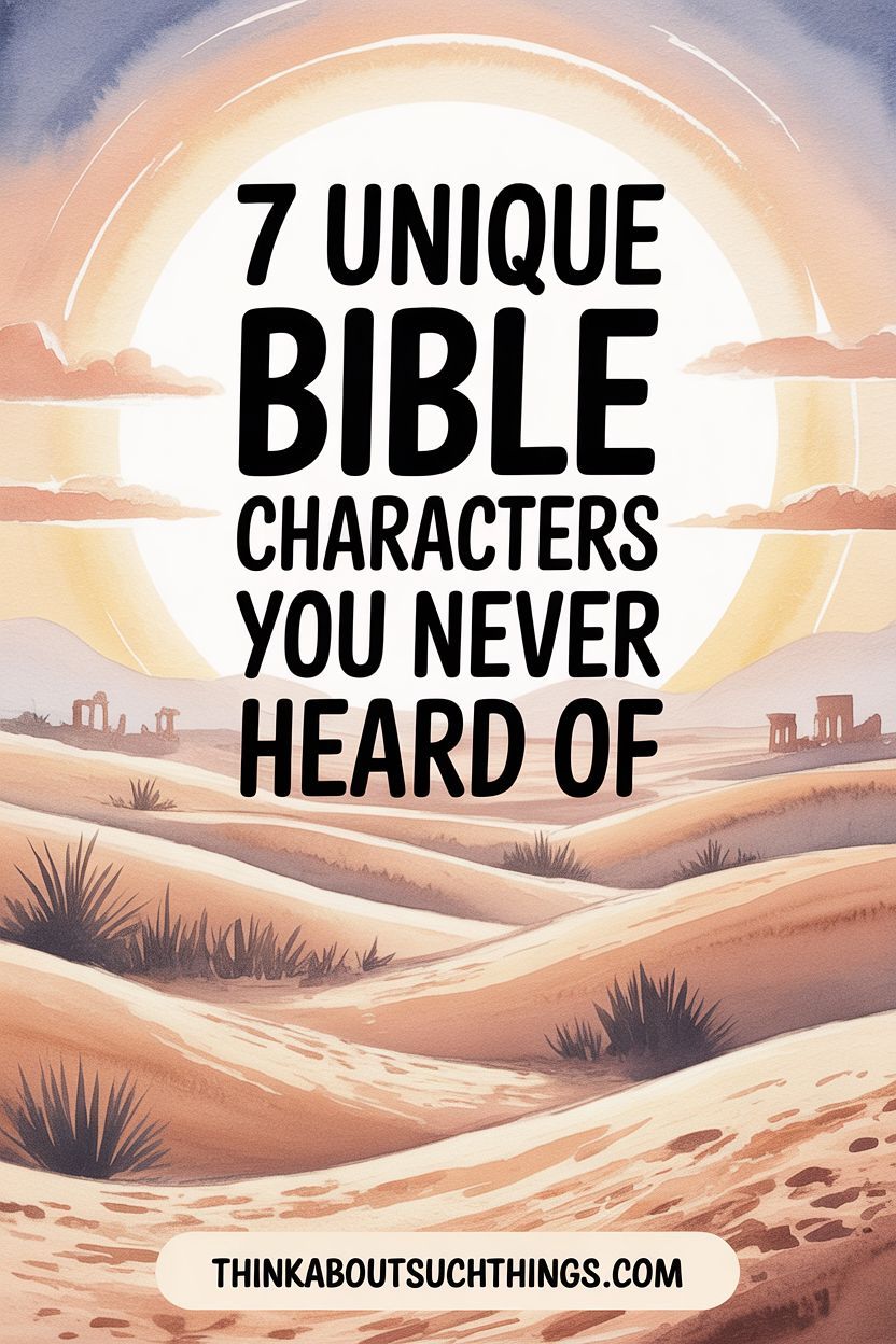 7 Unique Bible Characters You Never Heard Of
