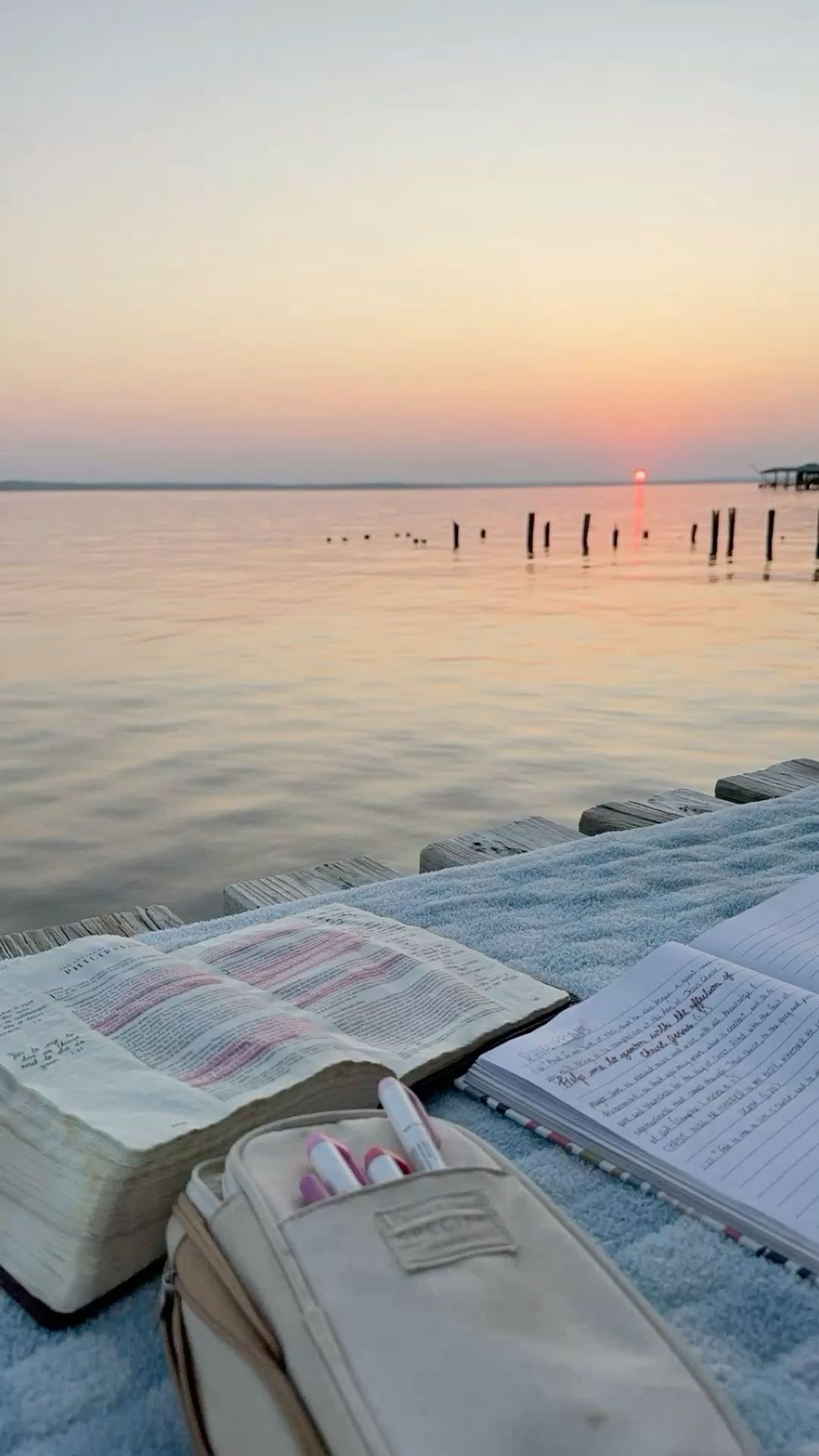 beach bible reading 🌊