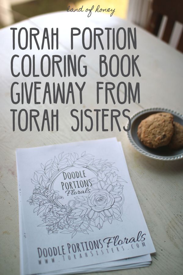Torah Portions Coloring Book + Giveaway