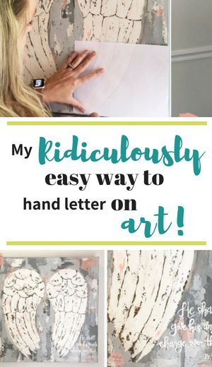 My Ridiculously Easy Way to Handletter on Paintings – Her Life Co.