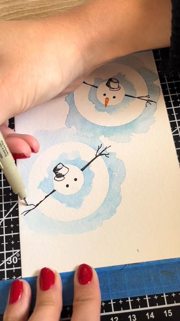 Watercolor Christmas Cards, DIY Christmas Card, DIY Greeting Cards, Watercolor Cards, Christmas Card