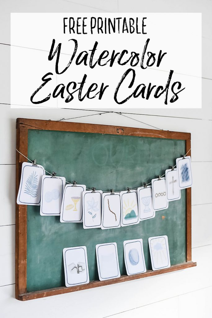 Watercolor Easter Advent Cards – How to Teach Your Kids About Easter – Our Handcrafted Life