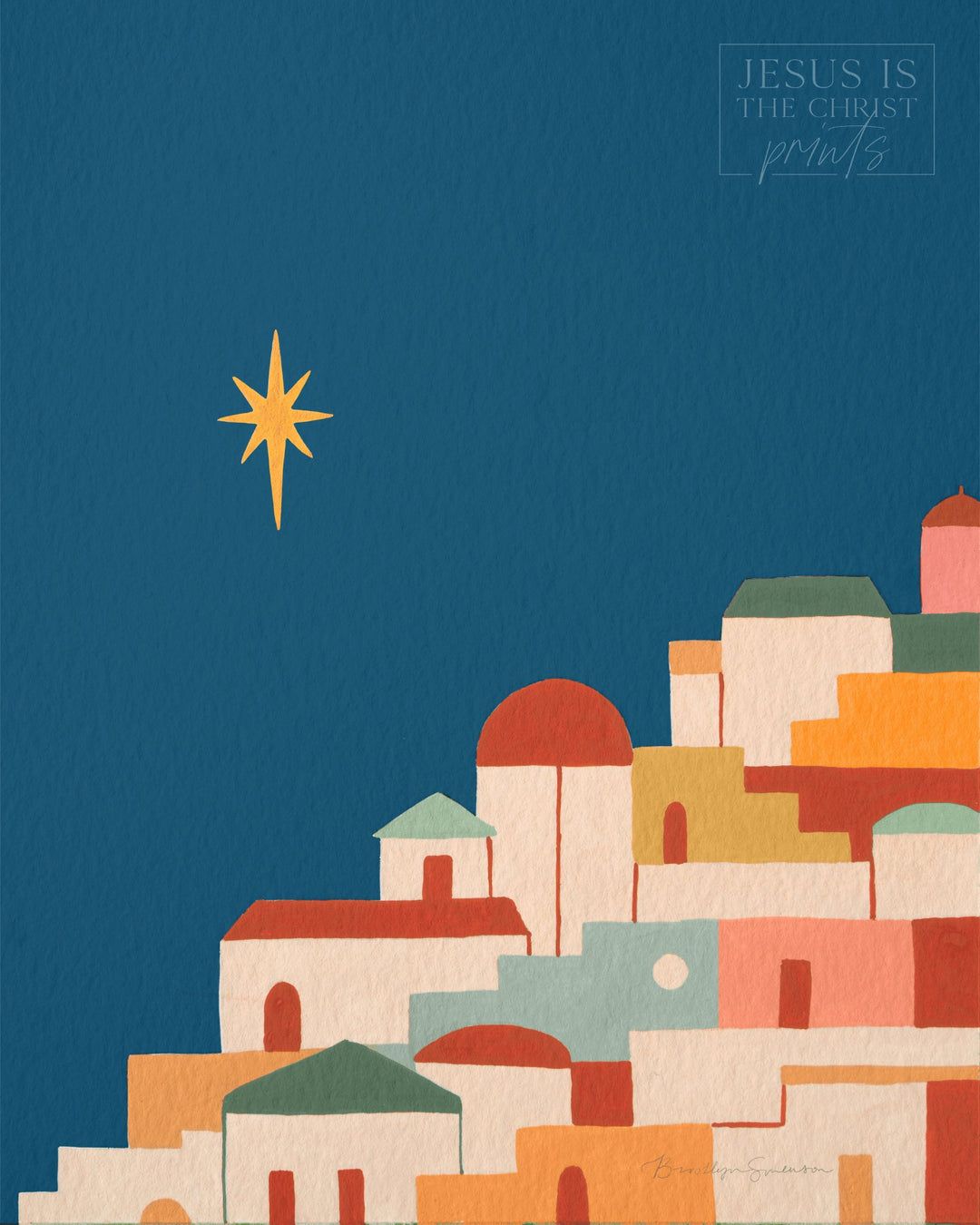 Town of Bethlehem | Minimalistic Christmas Wall Art