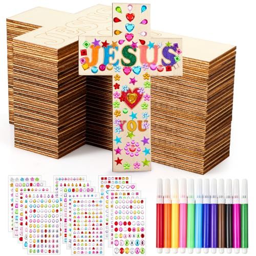 Wooden Cross Crafts for Kids