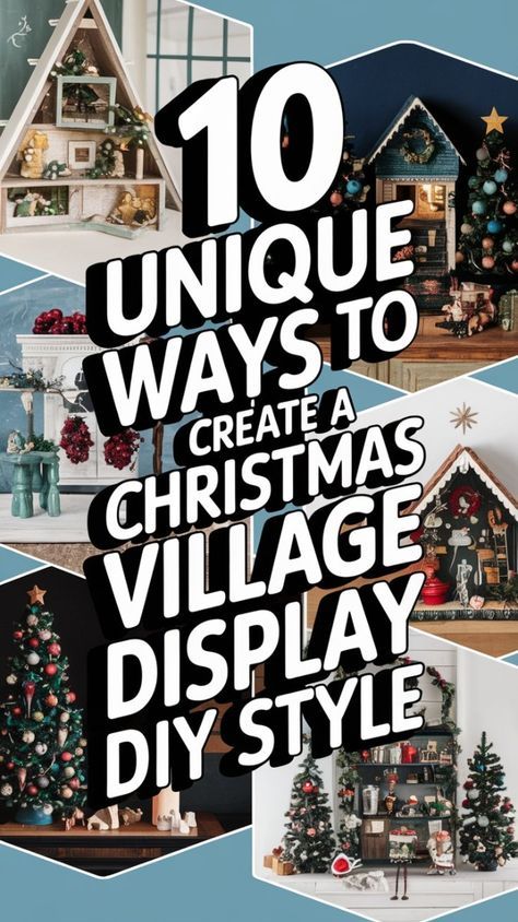 10 Easy Christmas Village Display Ideas DIY – Home Decor Palace