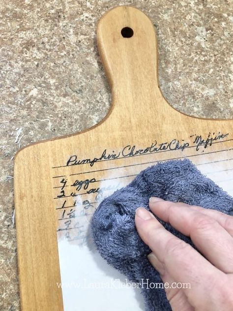 How to Transfer a Recipe onto Wood
