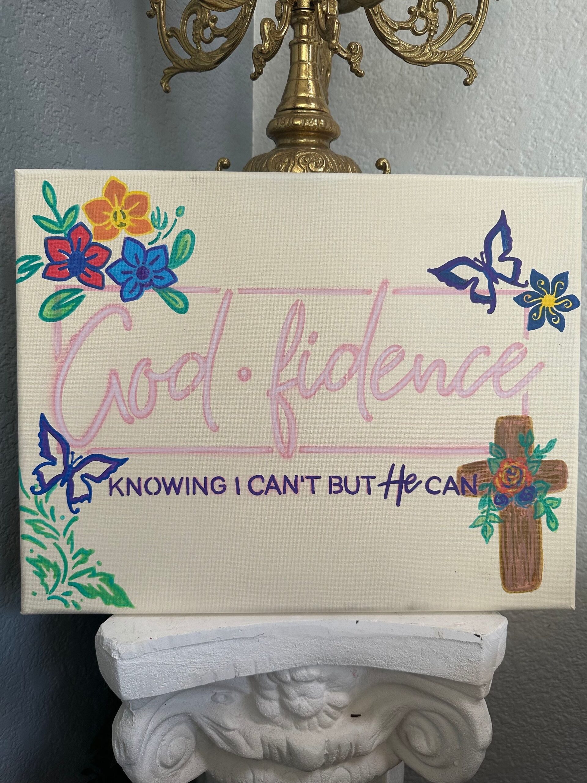 God-fidence Acrylic Painting