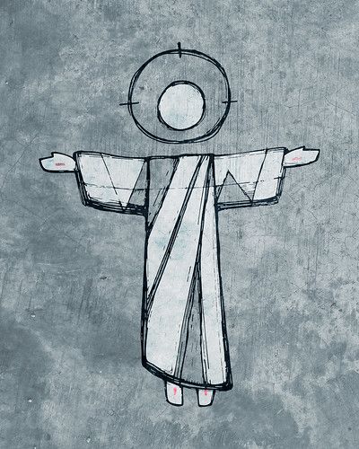 Jesus Resurrection vector illustration