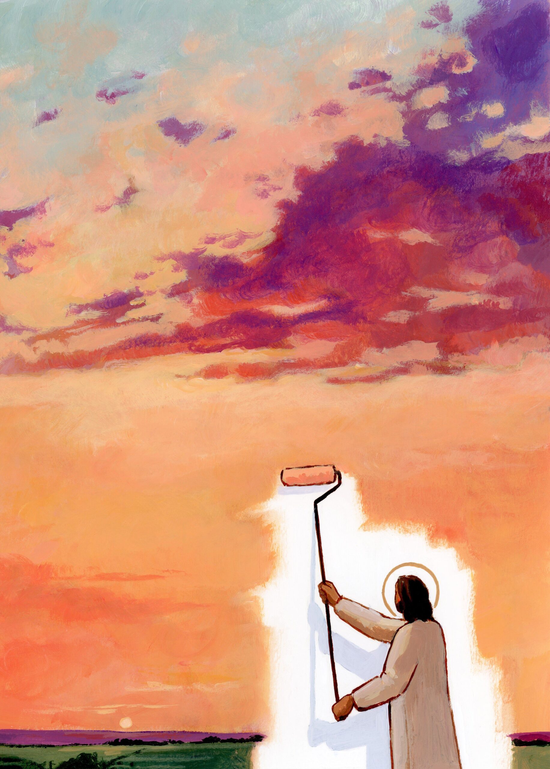 ‘He Who Paints The Sunsets’ Print – 4×6 bulk – 50 prints