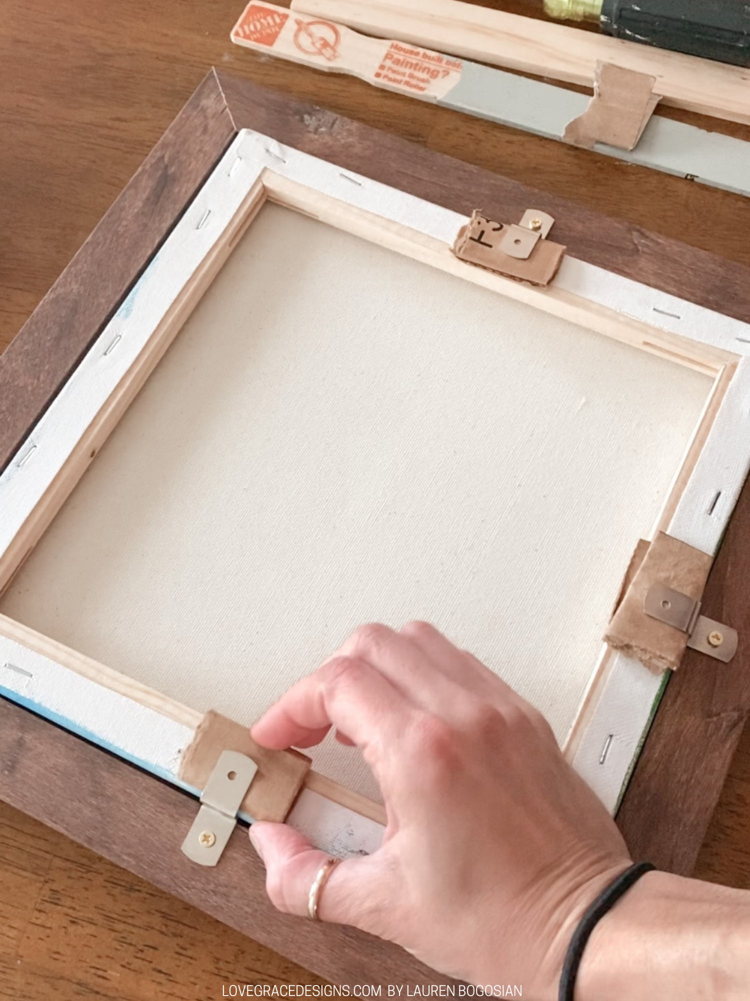 How To Frame a Canvas with a Normal Picture Frame