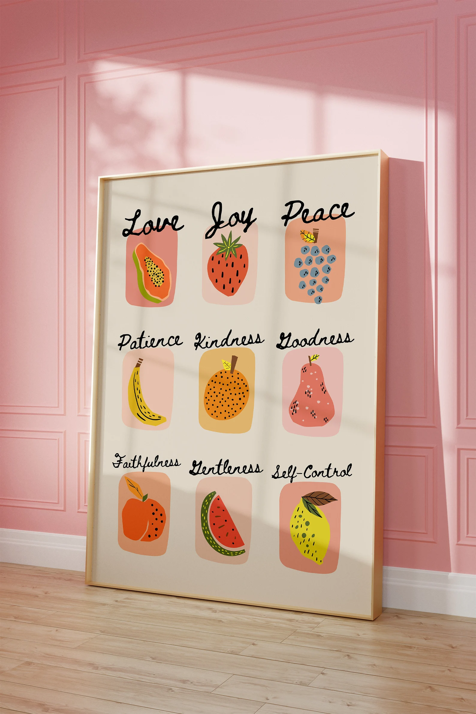 Fruit of the Spirit Art Print: Colorful Christian Decor (digital Download) – Etsy