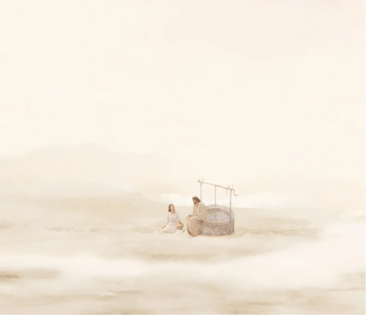 Woman At The Well – Canvas – Framed Canvas / 16×20 / Vertical