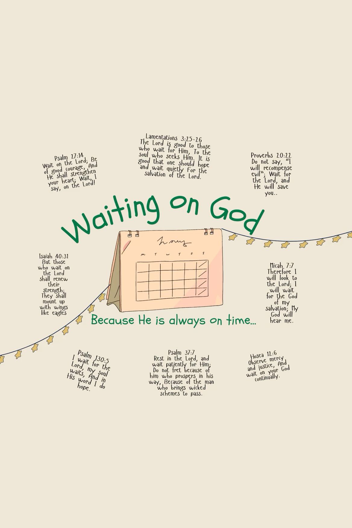 20 Comforting Bible Verses About Waiting On God