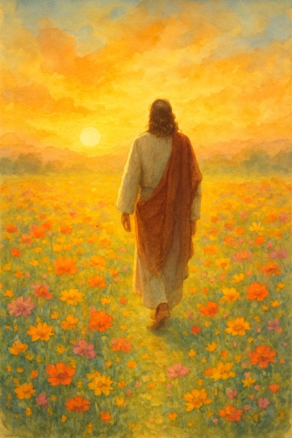 Jesus Wildflowers Digital File