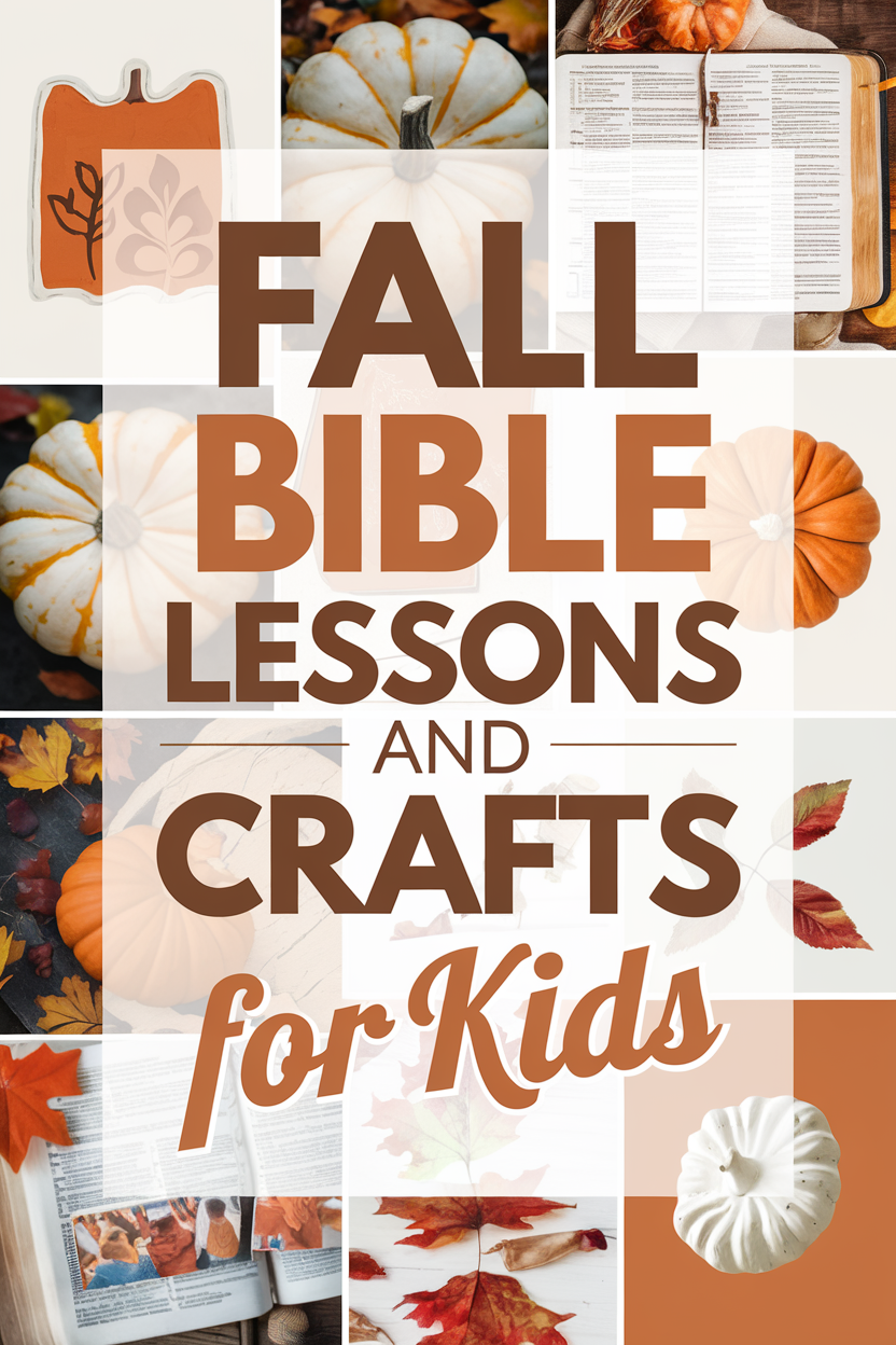 Fall Bible Lessons and Crafts for Kids