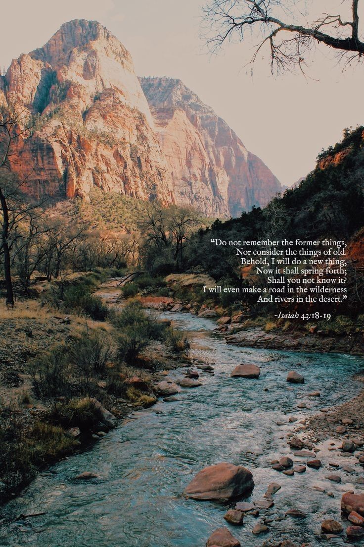 Isaiah 43 Rivers in the desert