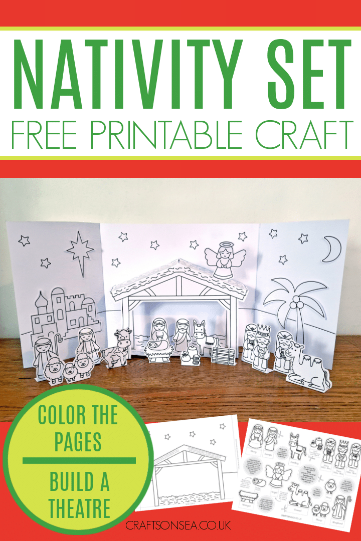 Printable Nativity Set: FREE Craft Template – Crafts on Sea