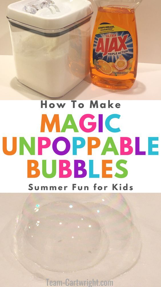 How To Make DIY Magic Unpoppable Bubbles – Team Cartwright