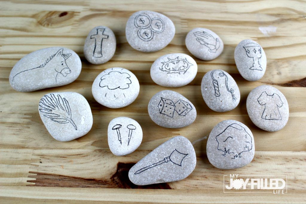 Easter Story Stones