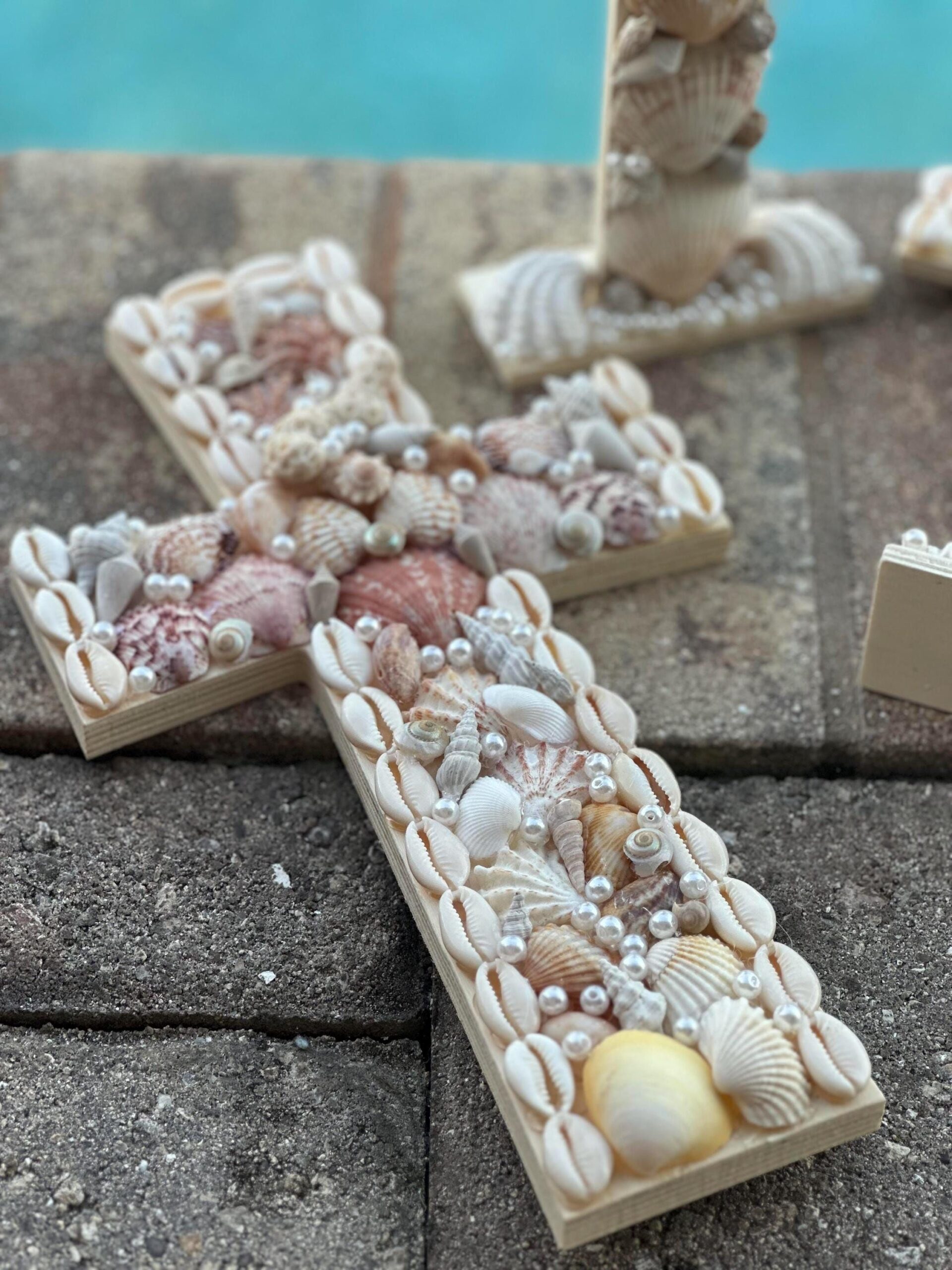 Hanging Wall Cross Handpicked Shells from SWFL