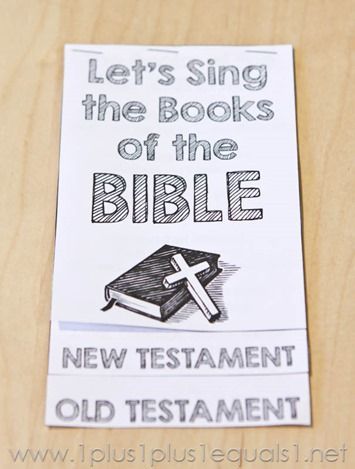Books of the Bible Song Printables