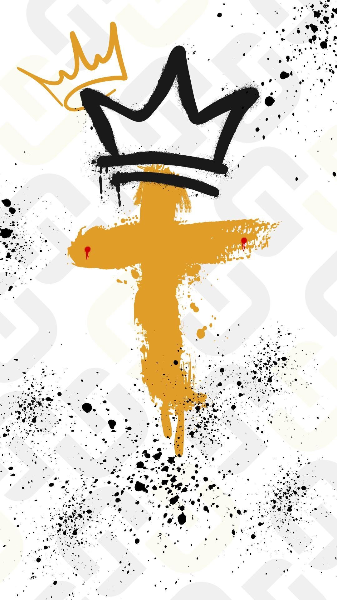 King of Kings: Jesus-Inspired Graffiti Print