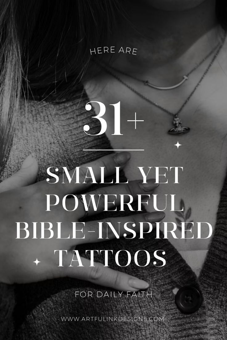 31+ Small Biblical Tattoos – Meaningful Christian Tattoo Ideas for Men & Women