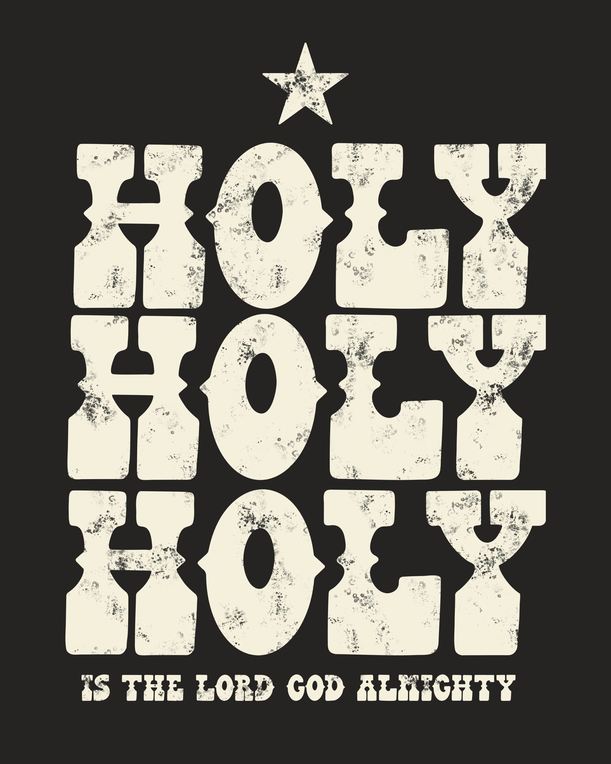 Holy holy holy western png Jesus Christian digital download God clipart western