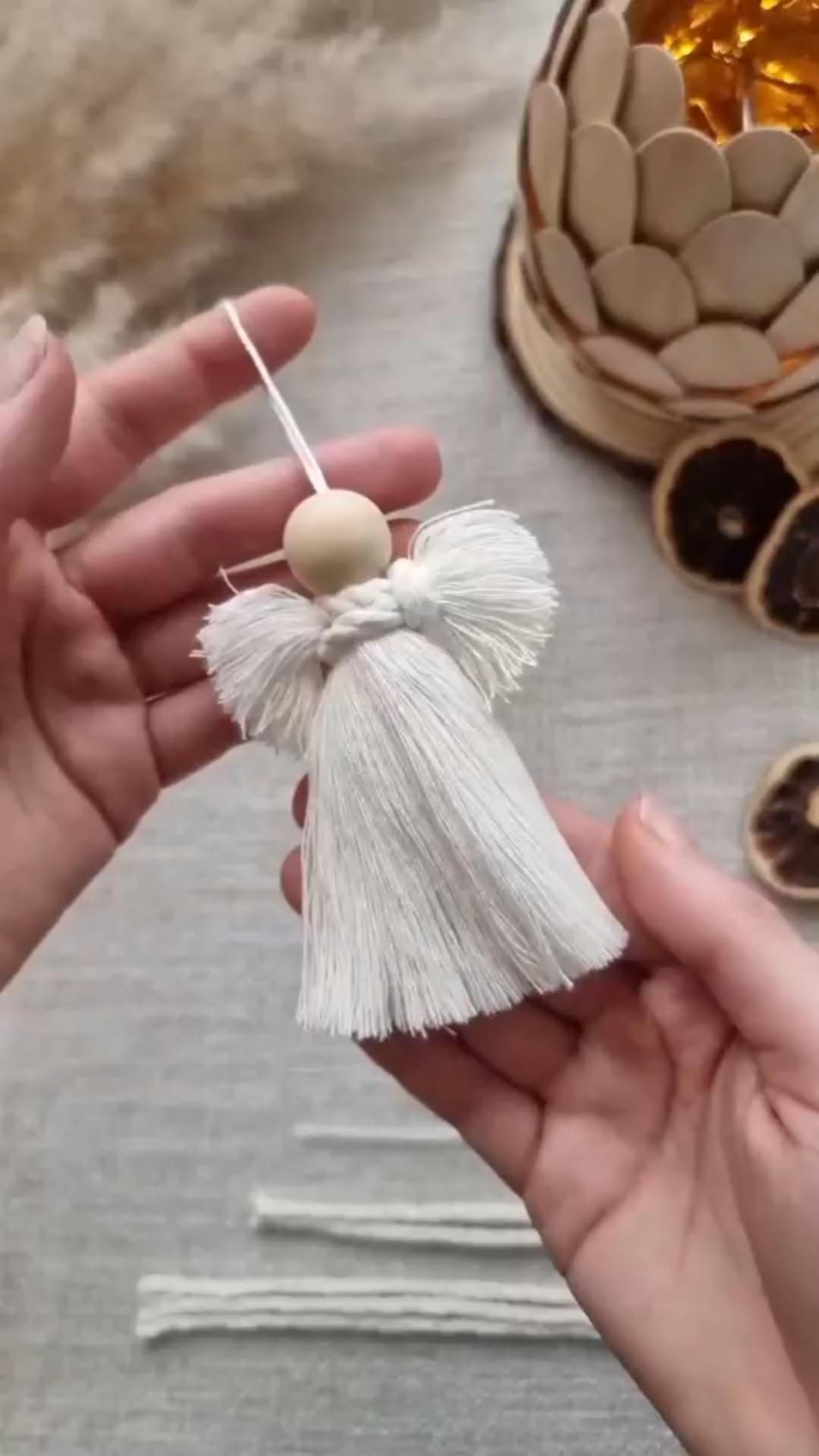 Let’s make a macrame angel 😇 It’s simply amazing 🩷