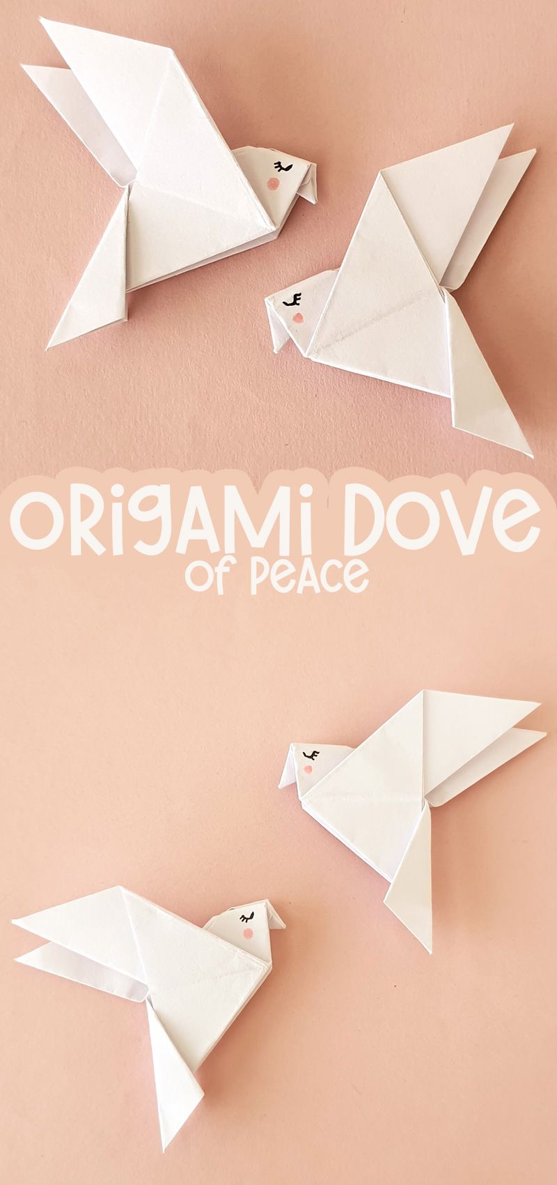 Origami Dove of Peace * Moms and Crafters