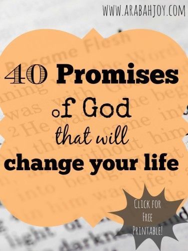 40 Promises to Trust God for