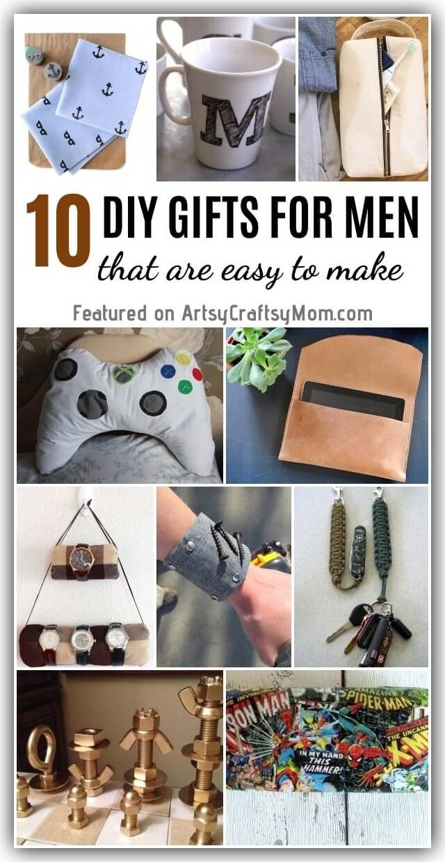 10 DIY Gifts for Men that are Easy to Make
